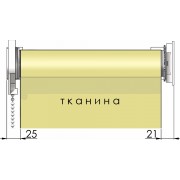 Тканинні ролети система відкритого типу Standart 35